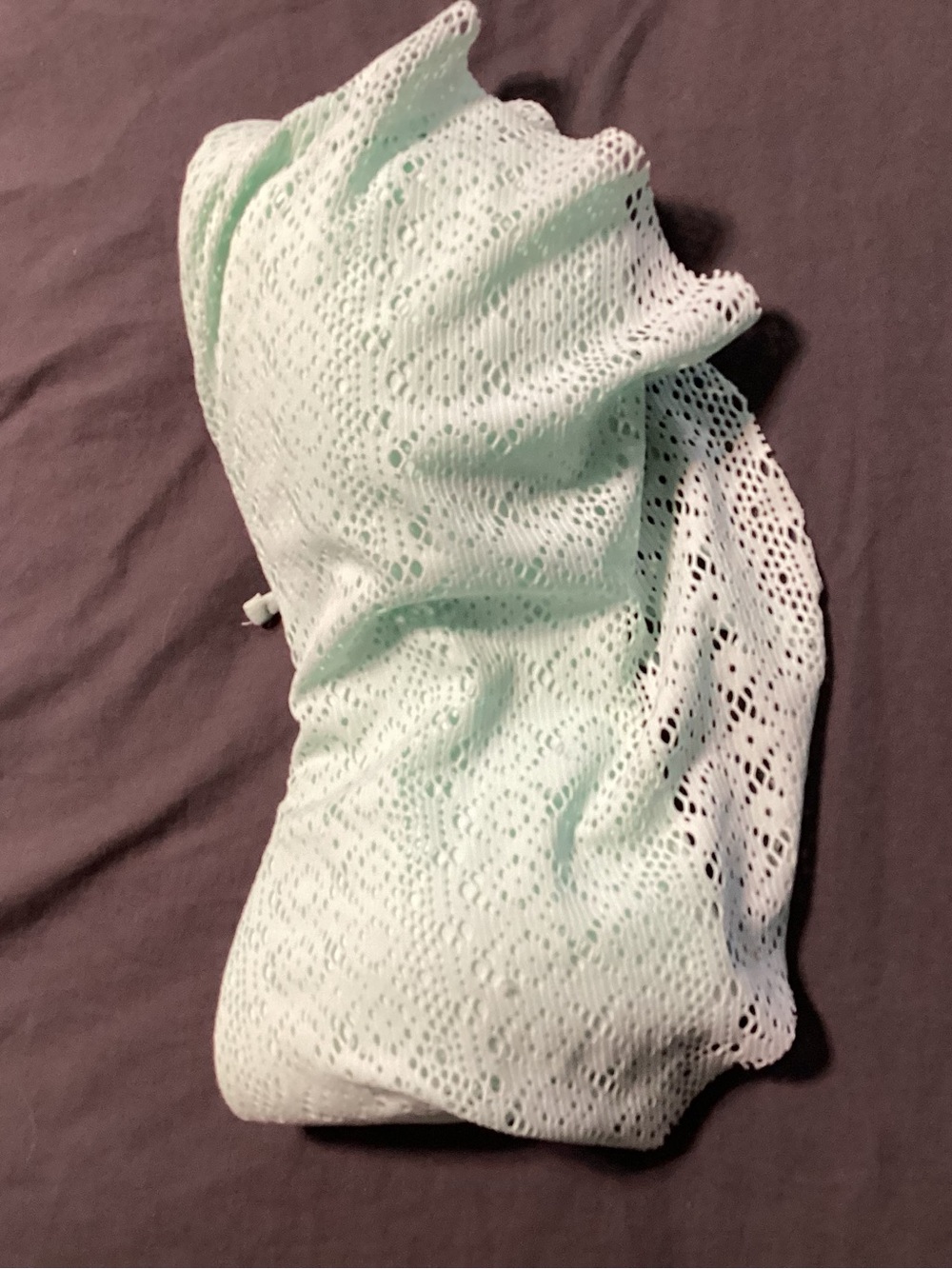 Hot Water Mint Crochet Bikini Top with Straps
